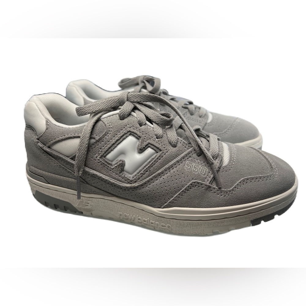 New Balance 550 Suede Pack Concrete Grey Low-Top Sneakers Size 8 Men/9.5 Women - Picture 7 of 11